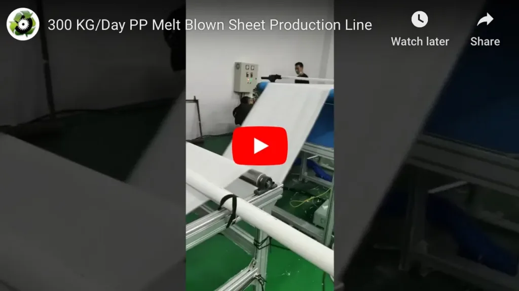 600mm Meltblown Nonwoven Sheet Production Line