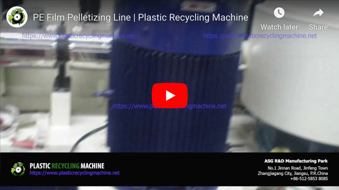 PE Film Pelletizing Line Installed in Russia