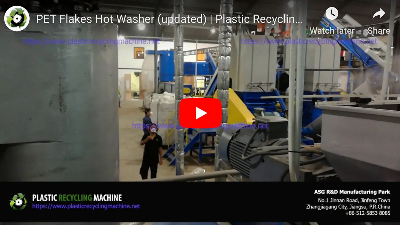 Continuous Cycle PET Bottle Hot Washing System