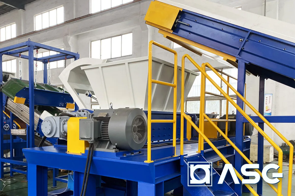 double shaft plastic shredder machine 01