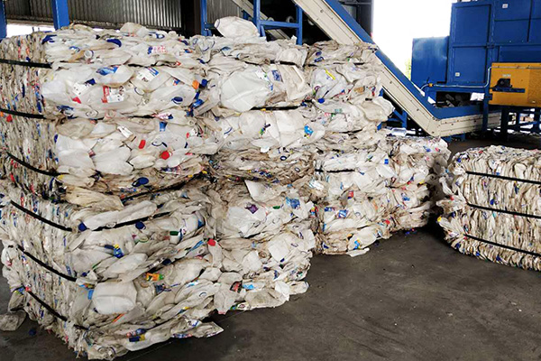 hdpe bottles in bales
