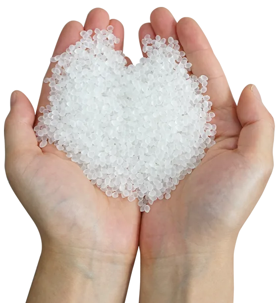 Recycled Plastic Pellets In Hand Recycled Plastic Pellets In Hand