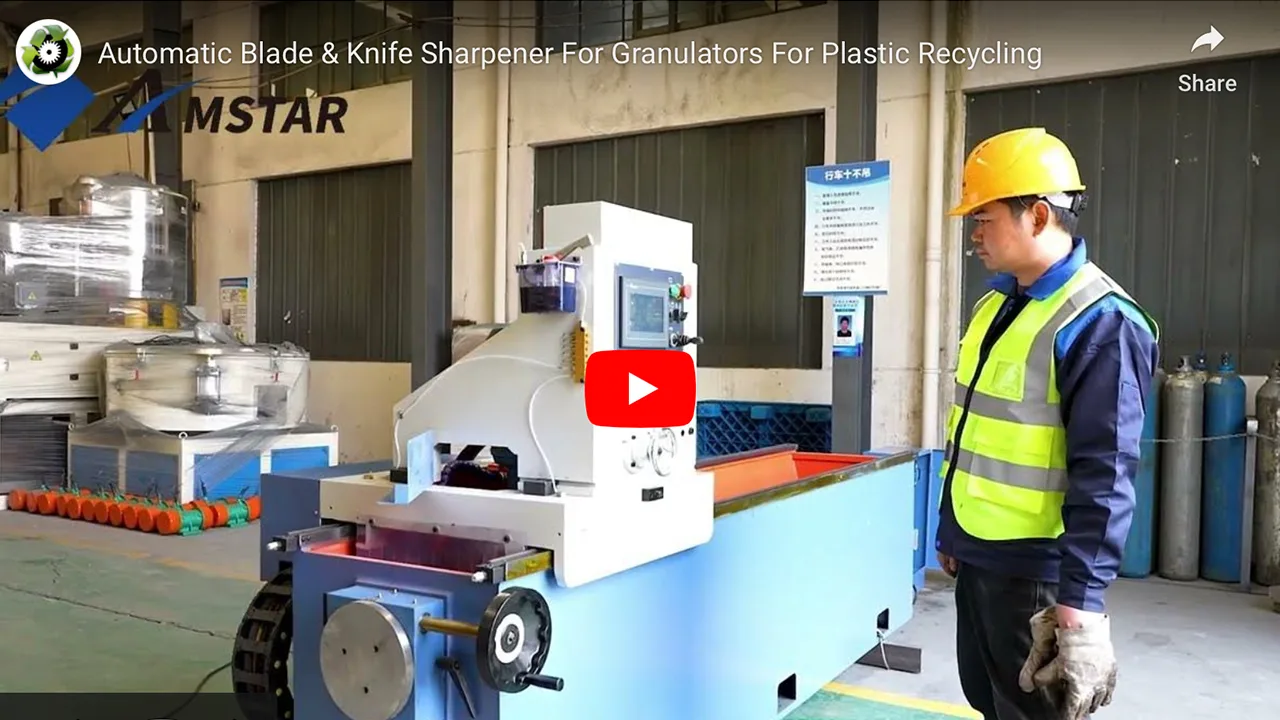 Automatic Blade & Knife Sharpener For Plastic Granulators