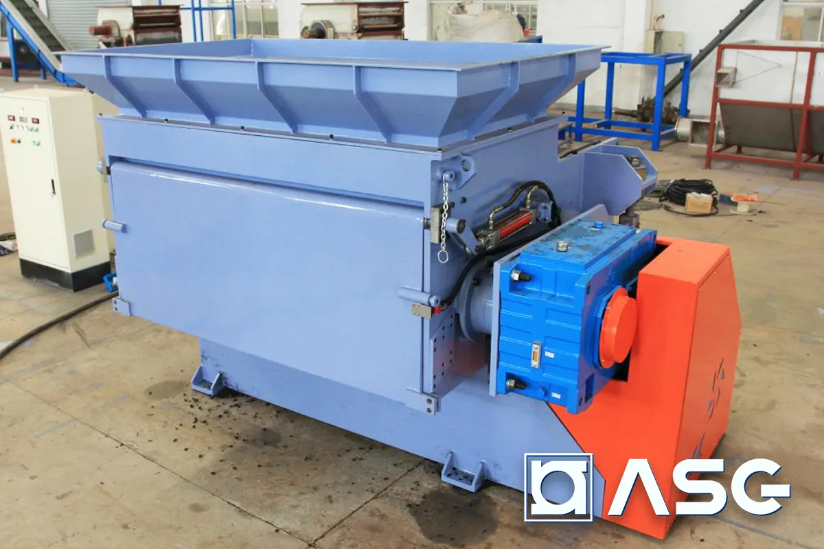 elastic block plastic shredder machine 01