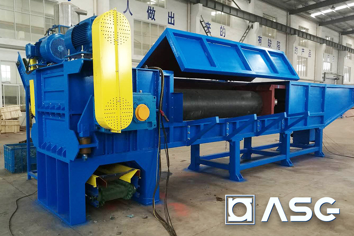 extruded plastic pipe shredder machine 02