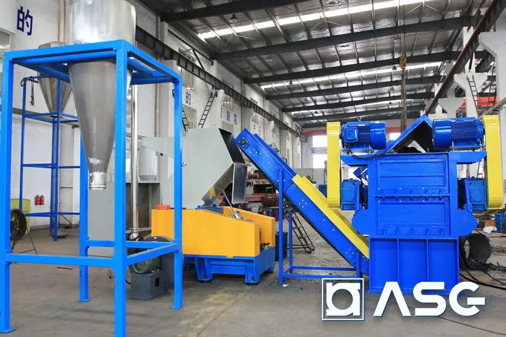 extruded plastic pipe shredder machine 03