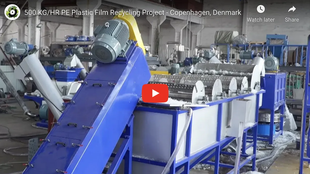 Plastic PE Film Washing & Pelletizing Line in Copenhagen, Denmark