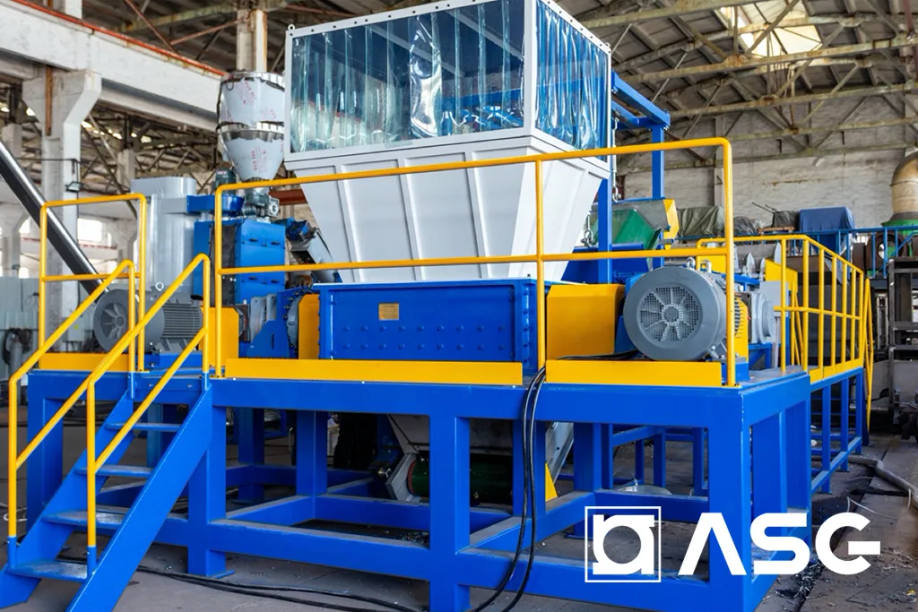 HDPE PP rigid plastic shredding washing recycling line 01