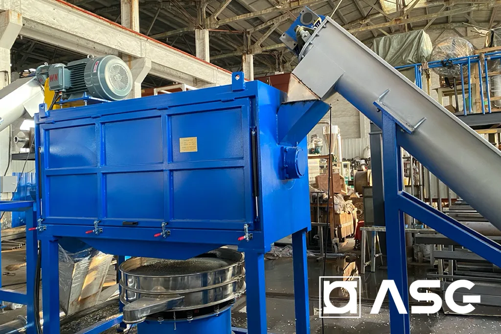 HDPE PP rigid plastic shredding washing recycling line 04