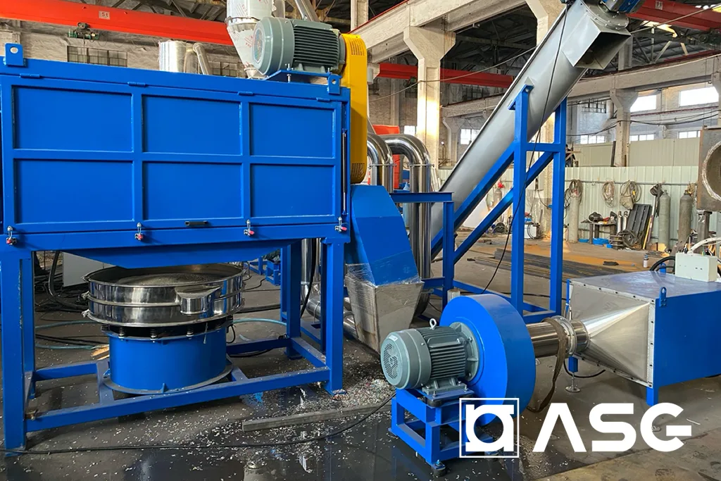 HDPE PP rigid plastic shredding washing recycling line 05