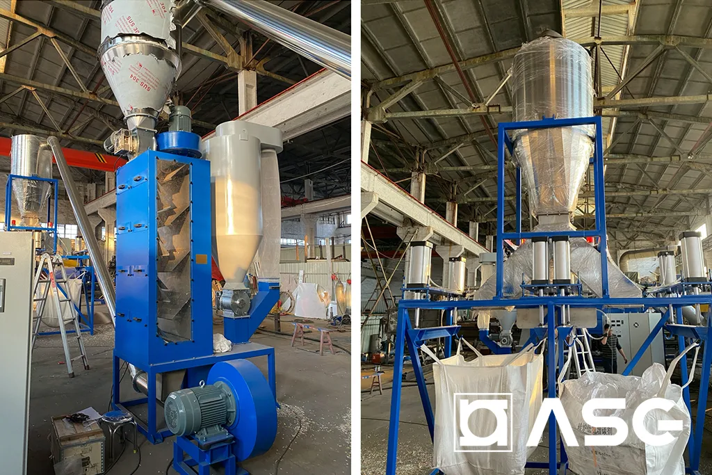HDPE PP rigid plastic shredding washing recycling line 06