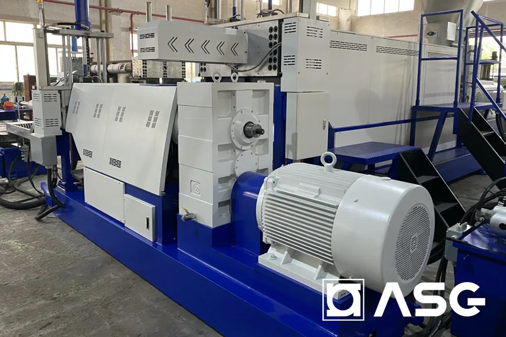 plastic hdpe flakes pelletizing pelletizer machine 02