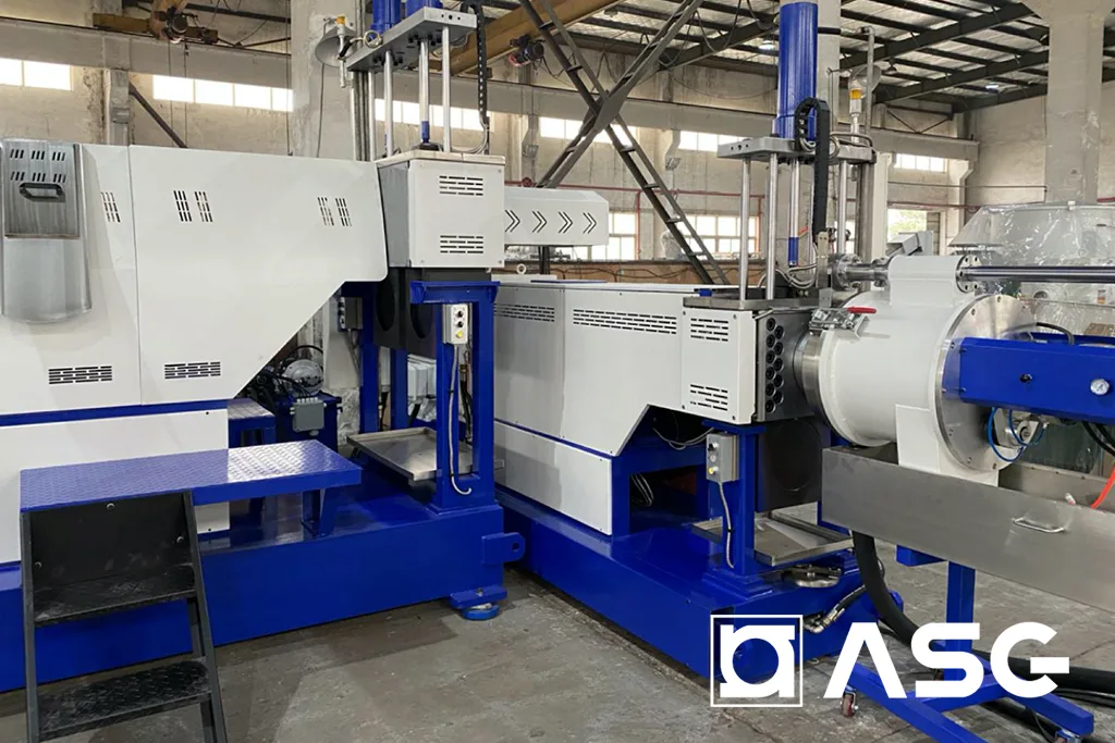plastic hdpe flakes pelletizing pelletizer machine 03
