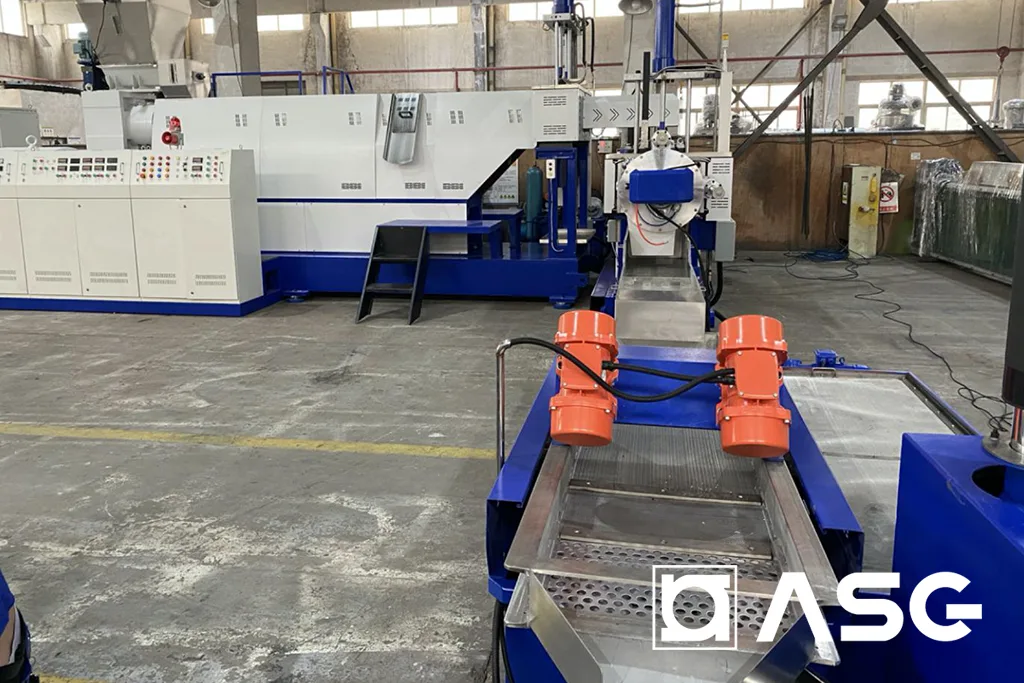 plastic hdpe flakes pelletizing pelletizer machine 04