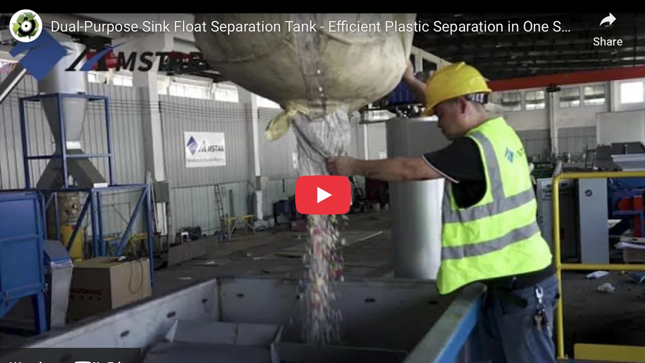 Dual-Purpose Sink Float Separation Tank – Efficient Plastic Separation in One Smart System