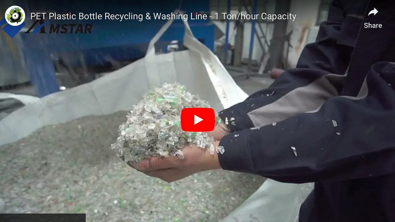 Fully Automated PET Bottle Recycling Line, 1 t/h Capacity