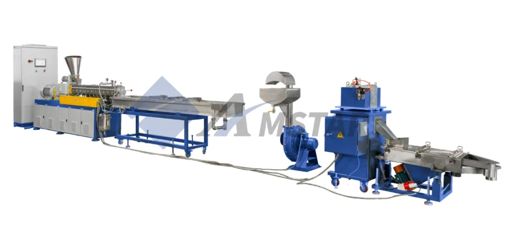 water cooling pelletizing system PET plastic flakes 02