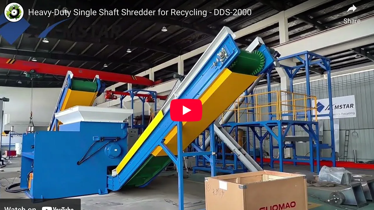 DDS-2000 Heavy-Duty Single Shaft Shredder