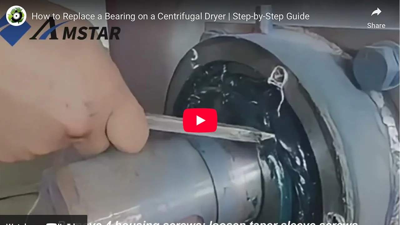 How to Replace a Bearing on a Centrifugal Dryer | Step-by-Step Guide