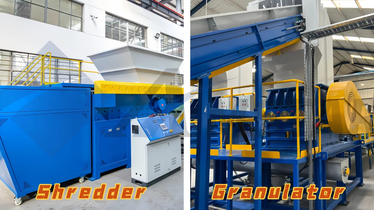Plastics Shredder vs. Plastics Granulator: What’s the Difference?
