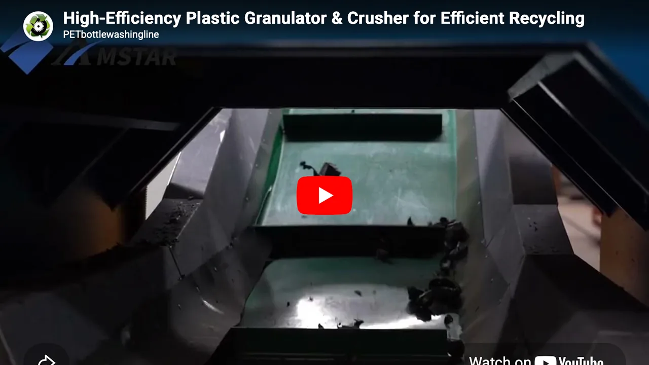 Maximizing Plastic Recycling Efficiency with High-Performance Granulators and Crushers