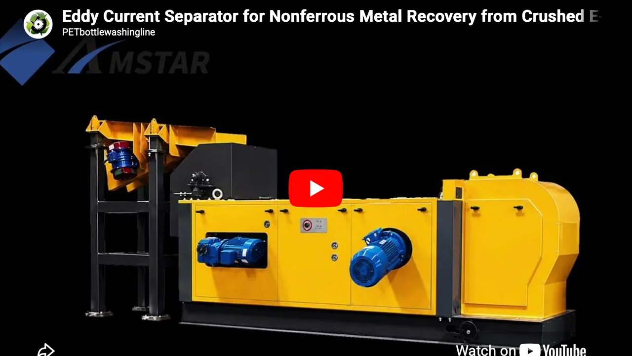 Efficient Non-Ferrous Recovery from E-Waste with a Customized Eddy Current Separator System