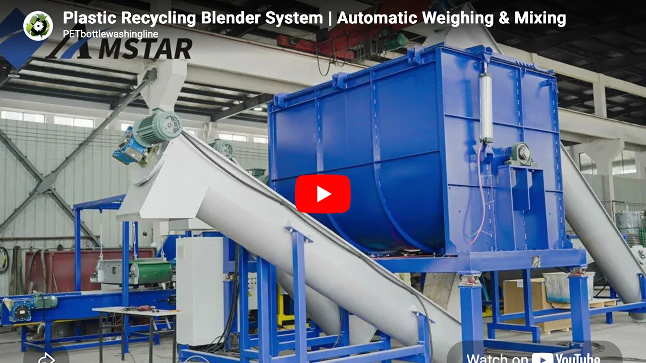 Plastic Recycling Blender System | Automatic Weighing & Mixing