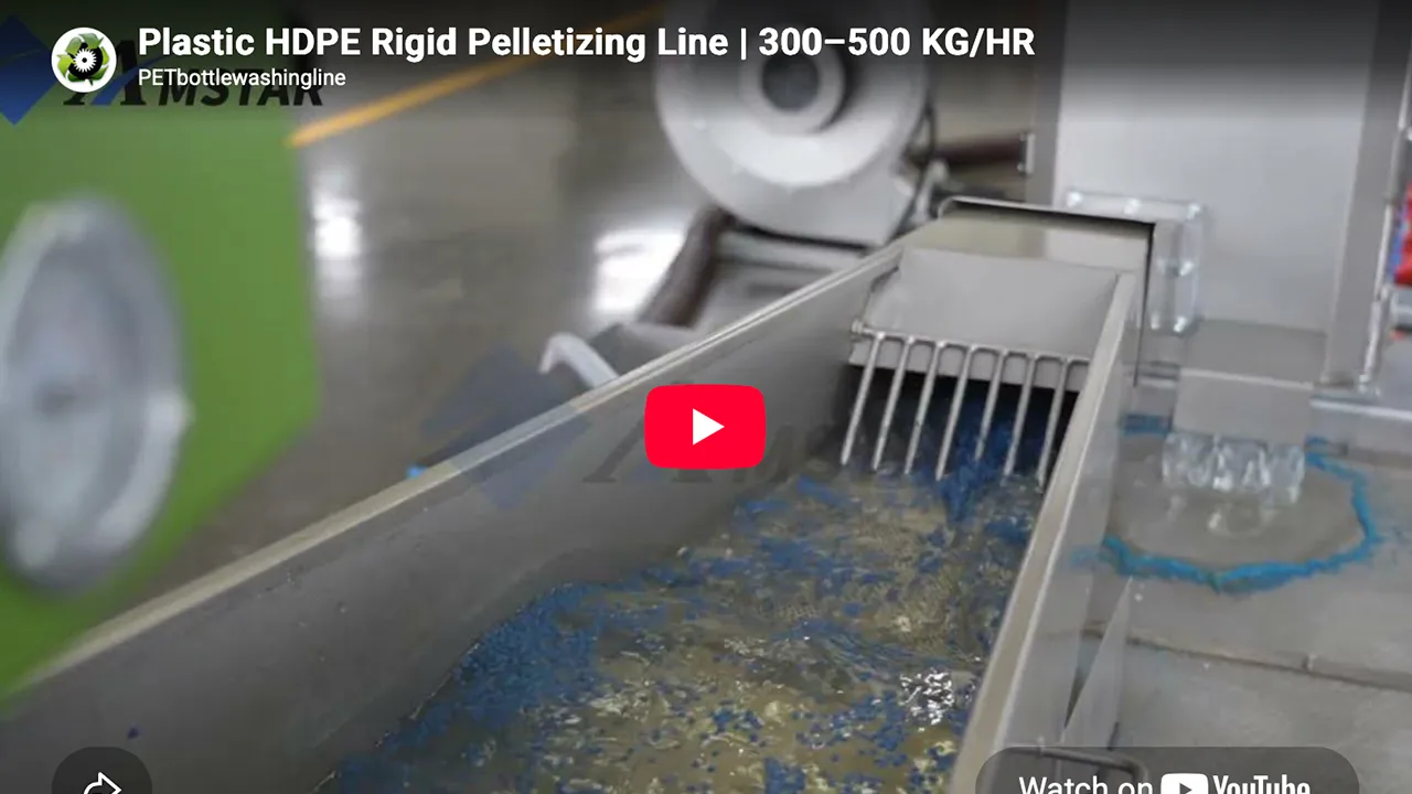High-Efficiency HDPE Rigid Plastic Pelletizing Line: 300–500 kg/h Complete Recycling Guide