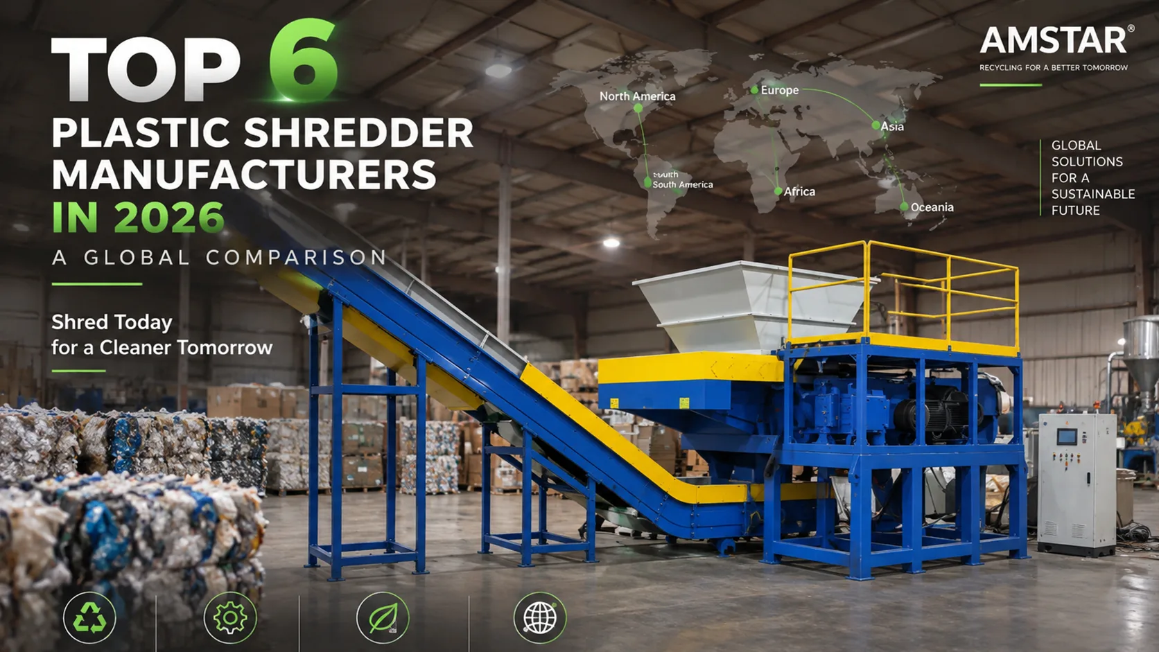 Top 6 Plastic Shredder Manufacturers in 2026: A Global Comparison