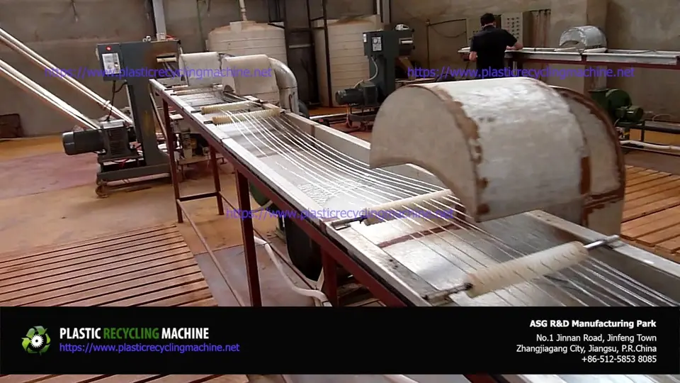 PET Flakes Pelletizing Line | Plastic Recycling Machine
