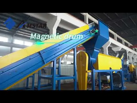 1000 kg/h PET Bottles Label Remover for Plastic Recycling