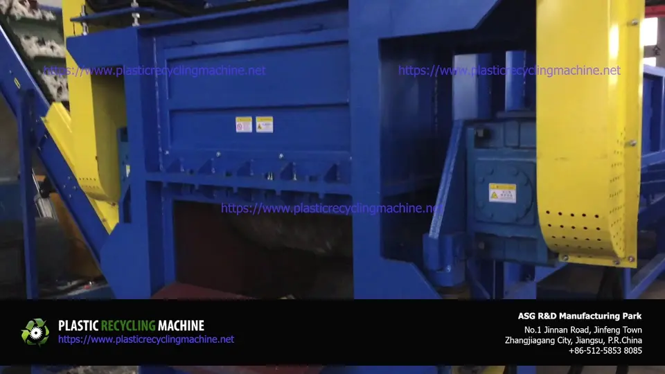 Heavy Duty Shredder System for Plastic Pipe Recycling